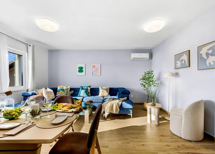 Daire Panoramic Beachfront Island Views King Size Terrace Zaboric